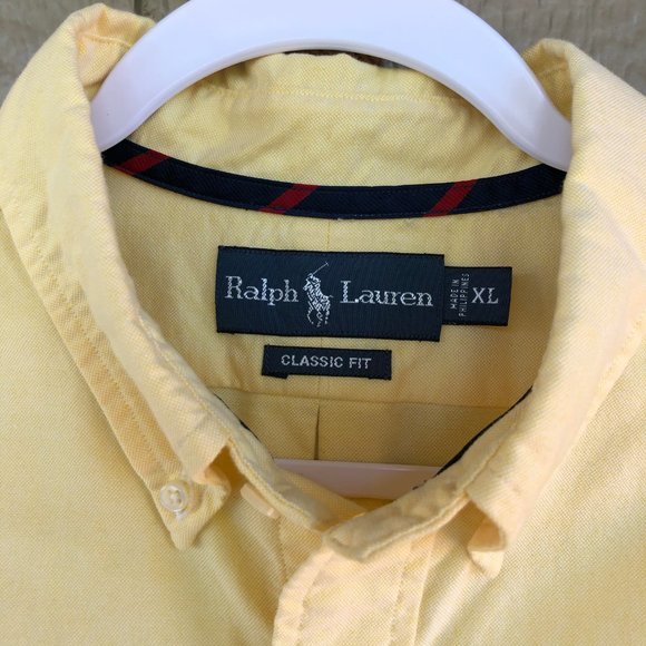 POLO Ralph Lauren Yellow Oxford Cloth BD - XL/Repp - Picture 7 of 10